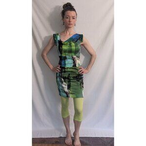 BLACK HALO Silk "Jackie O" Sheath Dress Size 6 - Perfect!